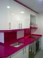 laminado alto brillo blanco encimera compac fucsia