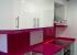 laminado alto brillo blanco encimera compac fucsia
