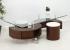 Mesa Centro MDF con Puffs