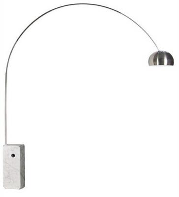 Lampara de Pie NEW ARC BIG Marmol Blanco