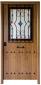 Puerta imitacion madera mod. Triana con ventana