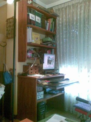 escritorio y estanteria