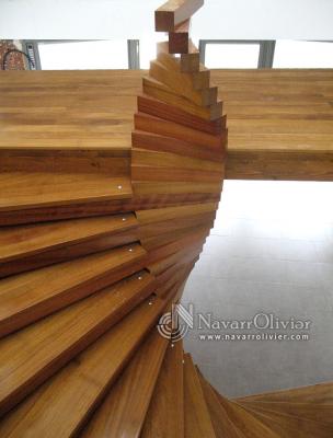 Escalera diseño helicoidal