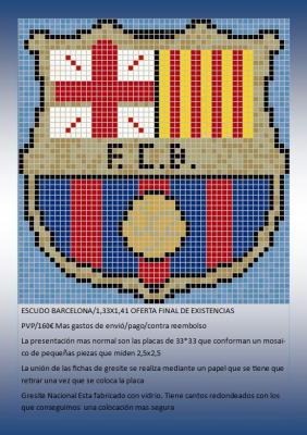 escudo barcelona en gresite