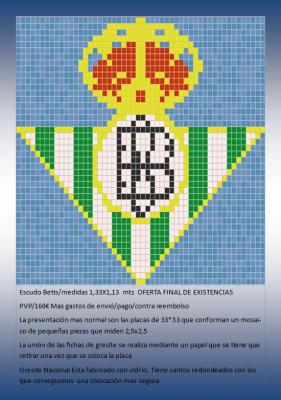 escudo betis en gresite