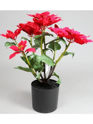 Ponsetias artificiales Planta Flor de Pascua artificial en maceta oasisdecor.com