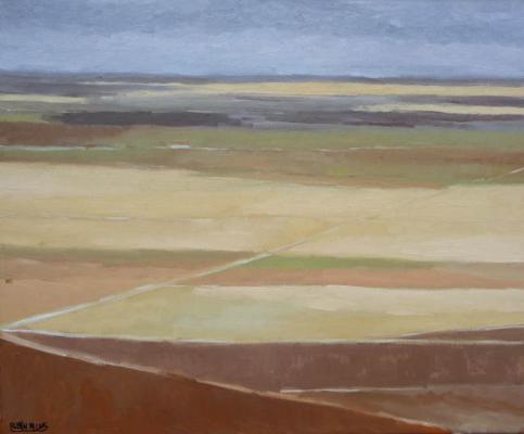 oleo de un paisaje de Castilla, oleo sobre lienzo