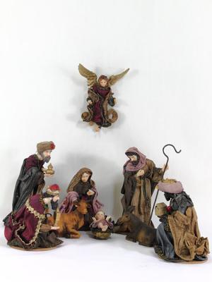 Belen de calidad. Belen de resina y tela oasisdecor.com