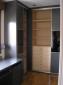 Armario Puertas correderas modelo Japones Gris Ceniza con mesa de estudio.