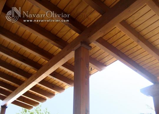 pergola de madera