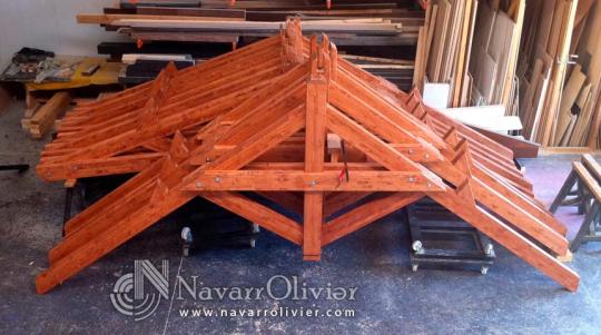 Construccion de cubierta en madera
