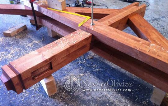 Construccion de cercha para estructura de madera