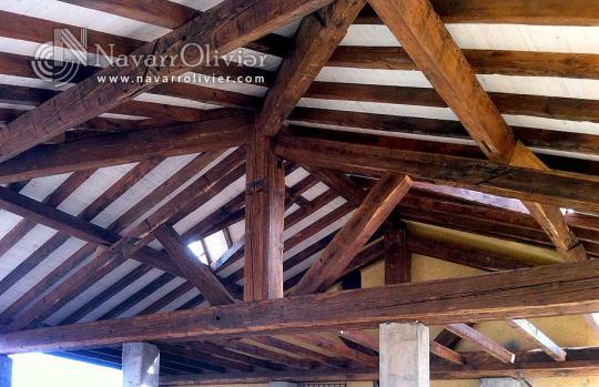 Estructura de madera reciclada