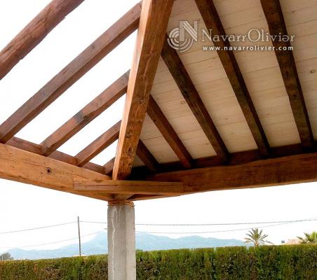 Cubierta de madera