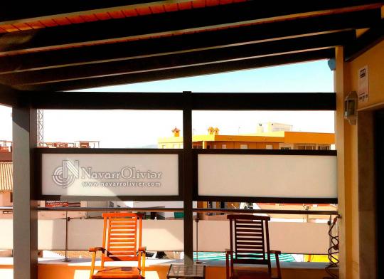 Pergolas para terraza en madera y crital