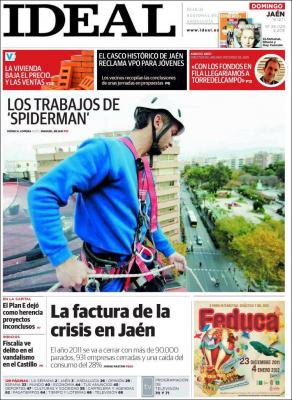 Portada de periodio ideal