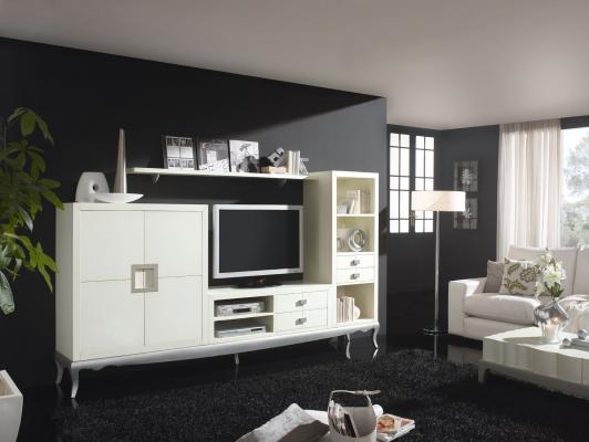 Apilable salon laca blanca