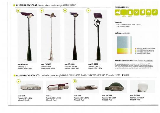 FAROLAS SOLARES MICROLED