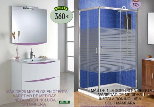 OFERTA 25 MODELOS DE MUEBLES Y MAMPARAS DE BAÑO