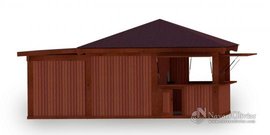 Caseta para chiringuito de playa