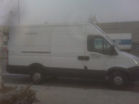 Transporte entre la niebla.