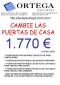 Presupuesto cambio de puertas