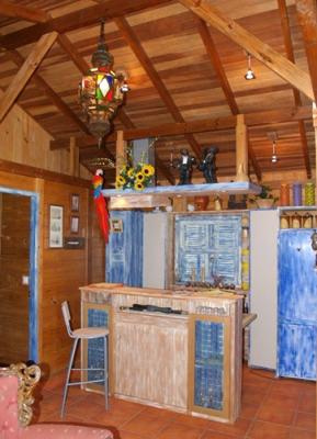 interior casa de madera