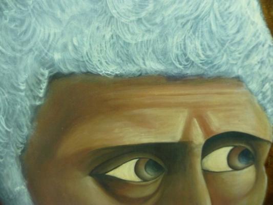 FRAGMENTO DE PINTURA AL OLEO JOSE VILLALBA