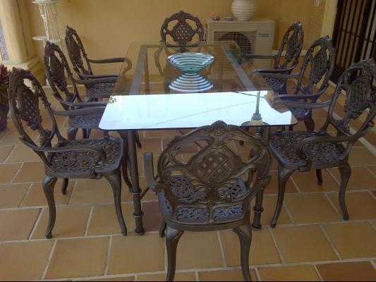 mesa   forja de 200x100cm