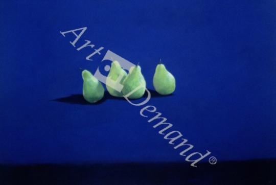 láminas y lienzos de  Pears on a Blue Cloth