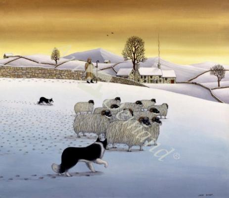 láminas y lienzos de The Fells in Winter, 1984 (acrylic on linen)