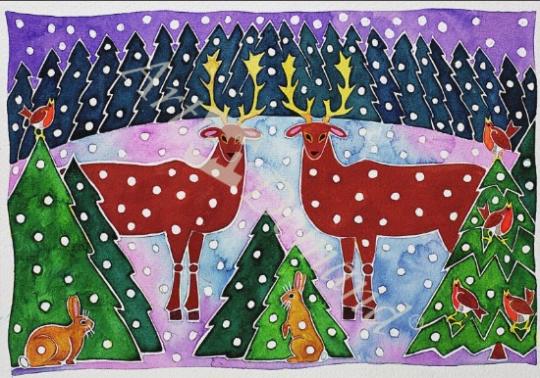 láminas y lienzos de Reindeer and Rabbits
