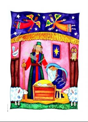 láminas y lienzos de Nativity with Angels