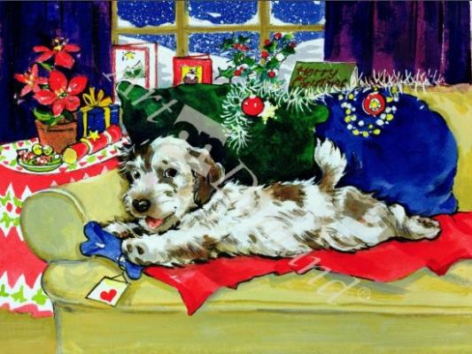 láminas y lienzos de A Bone for Christmas