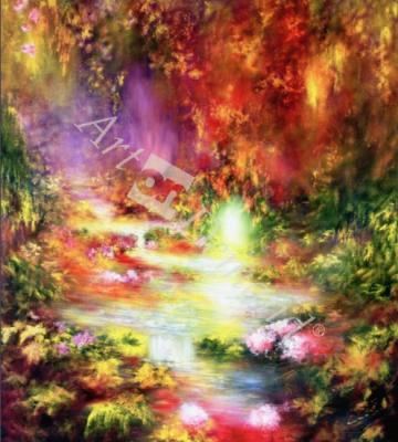 láminas y lienzos de Tropical Scenery, 1990 (oil on canvas)