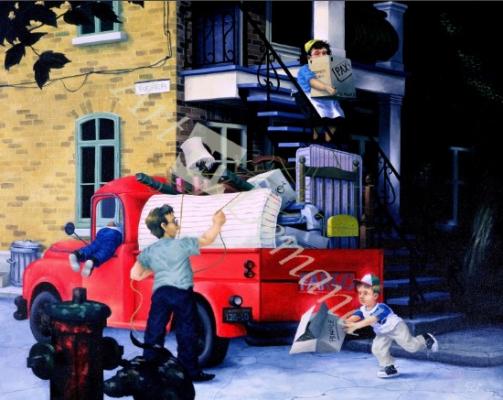 láminas y lienzos de  Moving, Summer, from The Four Seasons in Quebec