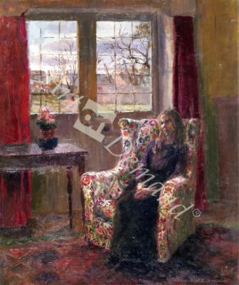 láminas y lienzos de  In the Armchair by the Window