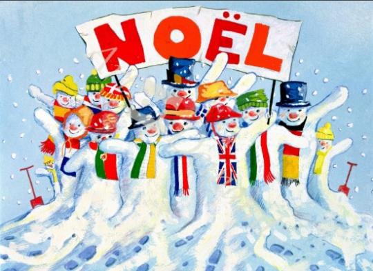 láminas y lienzos de  The Snowman United Nations