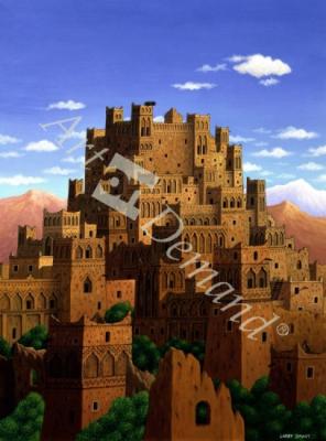 láminas y lienzos de  Beyond the Valley of the Kasbahs, 1993 (acrylic on linen)