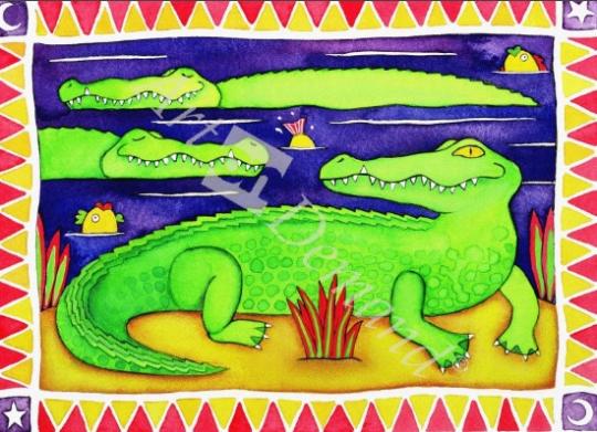 láminas y lienzos de  Crocodiles