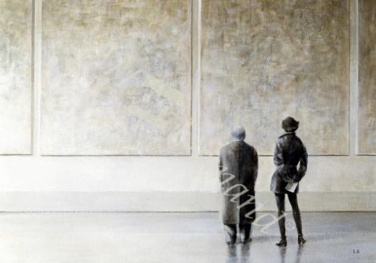 láminas y lienzos de  Man and Woman in an Art Gallery