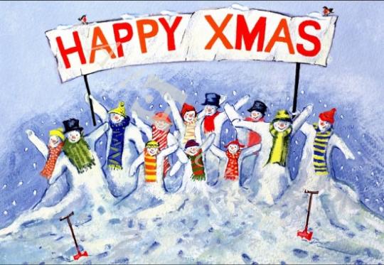 láminas y lienzos de Happy Xmas, 1995