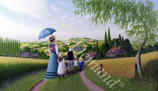 láminas y lienzos de A Day in the Country, 1996