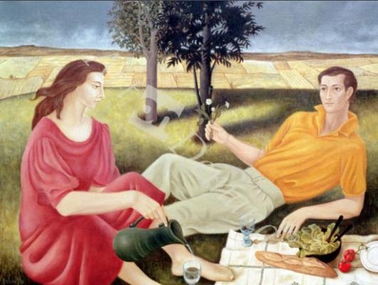 láminas y lienzos de The Picnic, 1994