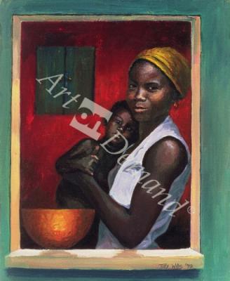láminas y lienzos de  Through the Window, 1992 (oil on canvas)