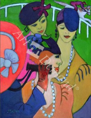 láminas y lienzos de  A Day at the Races (oil on canvas)