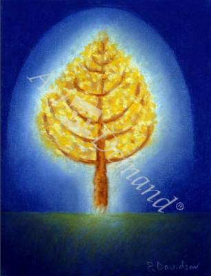 láminas y lienzos de  Glowing Tree, 1996 (pastel)