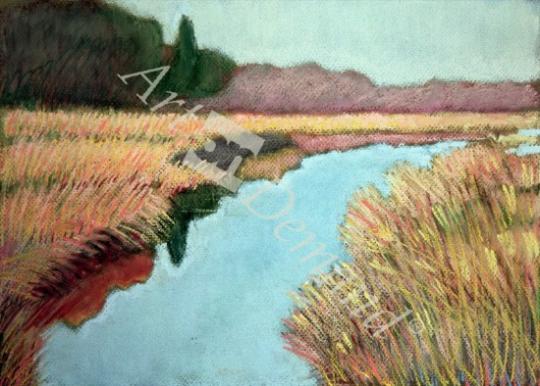 láminas y lienzos de  Full Tide, 1990 (pastel on paper)