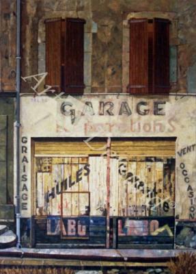 láminas y lienzos de  Garage in Valleraugue, 1995 (oil on canvas)