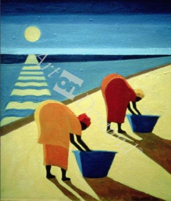 láminas y lienzos de  Beach Bums, 1997 (oil on canvas)